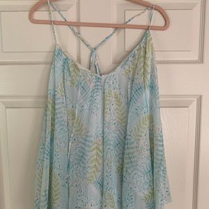 LC Lauren Conrad flowy mint top